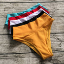 Großhandel Bikini Bottom Hohe Taille Bikini Shorts Tankinis Sporty Panty Solid Candy Farbe Bademode Badeanzug Strand Badehose