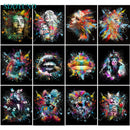 SDOYUNO 60x75cm Painting By Numbers Frameless Colourful Figure Paint By Numbers On Canvas DIY Number Painting Animals Home Decor