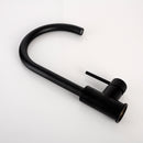 Grifo de agua de cocina Grifo de cocina negro y dorado cepillado Mezclador de agua de fregadero clásico de rotación de un solo mango