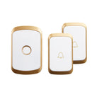 CACAZI Drahtlose wasserdichte Türklingel 300M Fernbedienung US EU UK Stecker LED-Blitz Zuhause Schnurlose Türklingel 1 2 Taste 1 2 Empfänger
