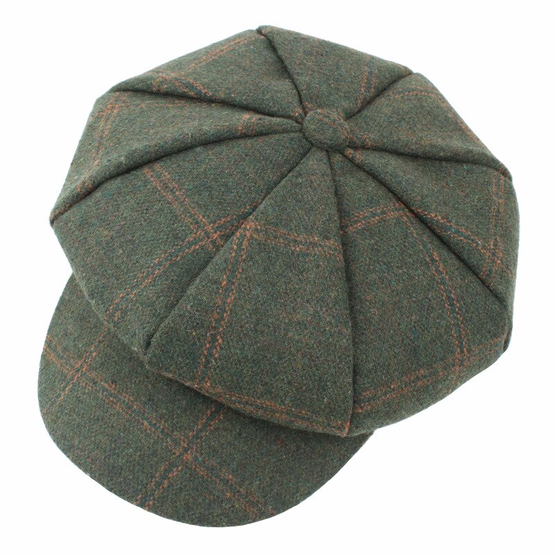 BUTTERMERE mujeres lana Tweed gorras Newsboy mujer hombre Vintage ejército verde Plaid gorras planas primavera pintores Cabbie Duckbill sombrero 2022