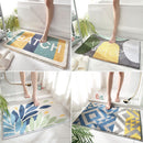 Ganzjährig weicher, rutschfester Badezimmer-Teppich mit Regenbogen-Print, Türöffnung, wasserabsorbierend, Badematte, Heimdekoration, Bodenteppich, Duschraummatten