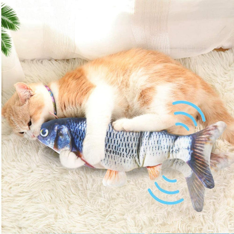 Elektronisches Haustier-Katzenspielzeug, elektrische USB-Aufladung, Simulation, Fischspielzeug für Hund, Katze, Kauen, Spielen, Beißen, Katze, Spielzeug