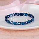 Pulsera Rainso de acero inoxidable a la moda para mujer con imán Energy Bio Health Care Jewerly pulsera vikingo amantes cadena de mano