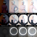 FOSOTO RL-18 Photography Lighting Dimmable Ring Lamp Camera Ring Lamp Led Ringlight With Tripod Stand For Phone Youtube Makeup