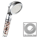 Cabezal de ducha FOHEEL, cabezal de ducha ajustable de 3 modos, ducha de mano, ahorro de agua de alta presión, un botón para detener los cabezales de ducha de agua