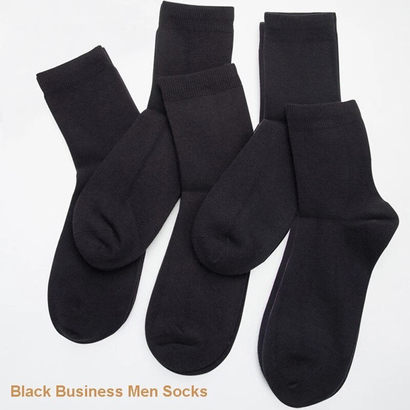 10 Paar/Los Hochwertige Herren Baumwollsocken Schwarz Business Socken Atmungsaktiv 2021 Neue Herbst Winter Männliches Geschenk Sox PLus Size40-45