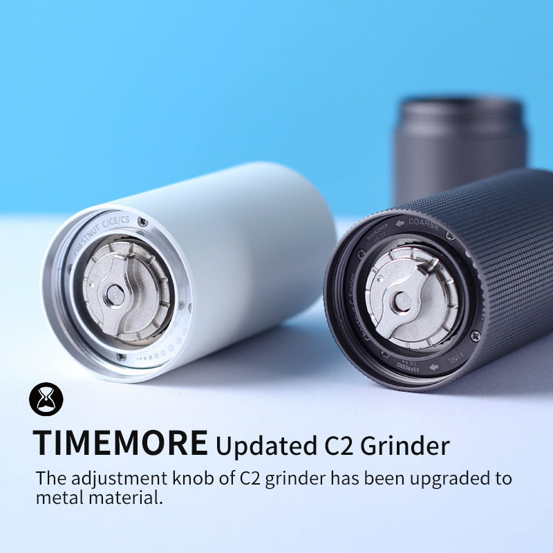 Timemore Upgrade Chestnut C2 Hochwertige manuelle Kaffeemühle aus Aluminium Edelstahl Gratmühle Mini Kaffeemühle