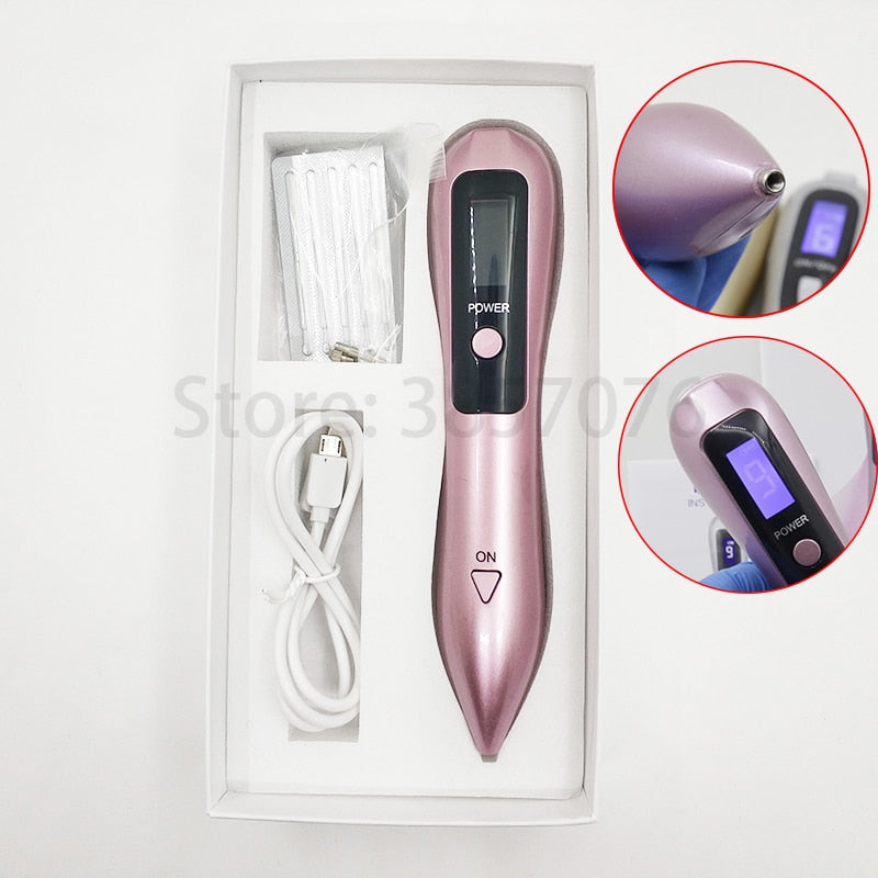 9 level LCD Beauty Machine Laser Plasma Pen Wart Mole Removal Dark Spot Skin Tag Remover Machine Nevus Sweep Tattoo Removal Tool