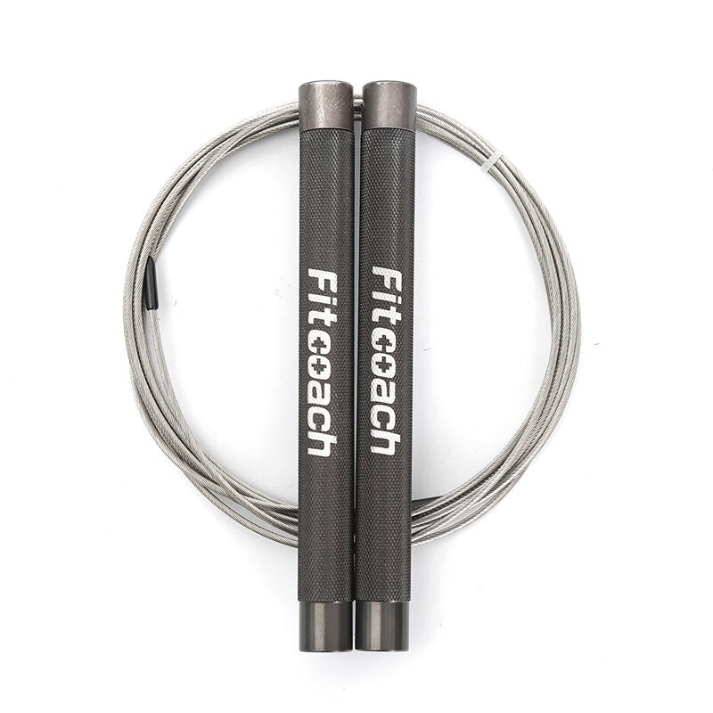 Fitcoach Speed ​​Jump Rope Verstellbares Springseil aus Aluminium für Fitness, Ausdauertraining, Intensitätstraining