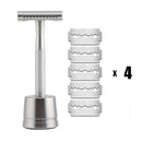 HAWARD Double Edge Safety Razor For Men&Women Classic Manual Metal Shaving Razor With 20 Shaving Blades Reusable&Plastic Free