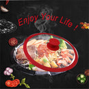 Sartén con tapa de 28-30-32cm, tapa de vidrio multifuncional, tapas para sartenes Wok, tapas para sartenes redondas de vidrio, tapas para sartenes de vidrio de silicona