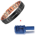 Pulsera magnética de cobre, pulseras personalizadas con nombre de identificación para hombres y mujeres, pulsera ajustable, brazalete, regalo de joyería de Metal