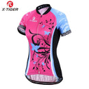 X-Tiger Women Cycling Jerseys Summer Short Sleeve Cycling Jerseys Mountain Breathable Bicycle Jersey Quick-dry Bike Jerseys