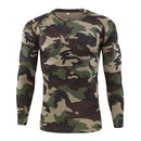 Mege marca ropa nuevo otoño primavera hombres manga larga camuflaje táctico camiseta masculina camisa militar de secado rápido
