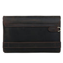 MAHEU Top Grade Genuine Leather Day Clutches For Men Vintage Style Hand Purse Double Interlayer Crazy Horse Leather Mens Clutch