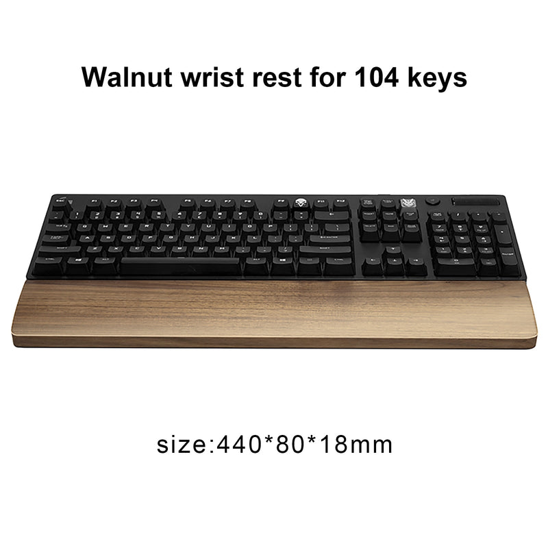 Teclado de madera de nogal Reposamuñecas Vaydeer Ergonomic Gaming Desk Muñequera Soporte