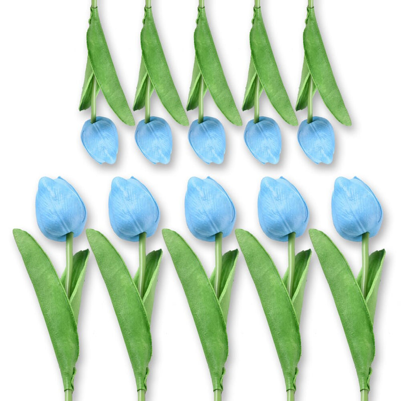 10pcs Tulip Artificial Flower Branch PU Tulipas Flor Artificial Bouquet Real Touch Fake Flower for Wedding Home Table Decoration