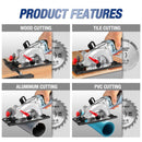 WORKPRO Electric Mini Circular Saw 710W Multifunctional Electric Saw With TCT Blade and Diamond Blade Sawing Machine Power Tools