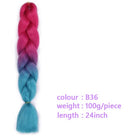 Black Star Hair Ombre Jumbo Extensiones de cabello trenzado Trenzas retorcidas de 24 pulgadas Fibra de cabello sintético para trenzado retorcido para mujeres