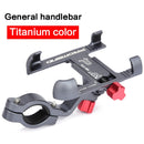 Aluminium-Fahrrad-Handyhalter Motorrad-Rückfahrhalterung 360 Grad drehbarer Lenker für Telefon GPS-Telefonständer