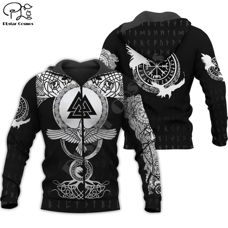 PLstar Cosmos Viking Warrior Tattoo New Fashion Tracksuit casual Colorful 3D Print Hoodie/Sweatshirt/Jacket/Men Women s10