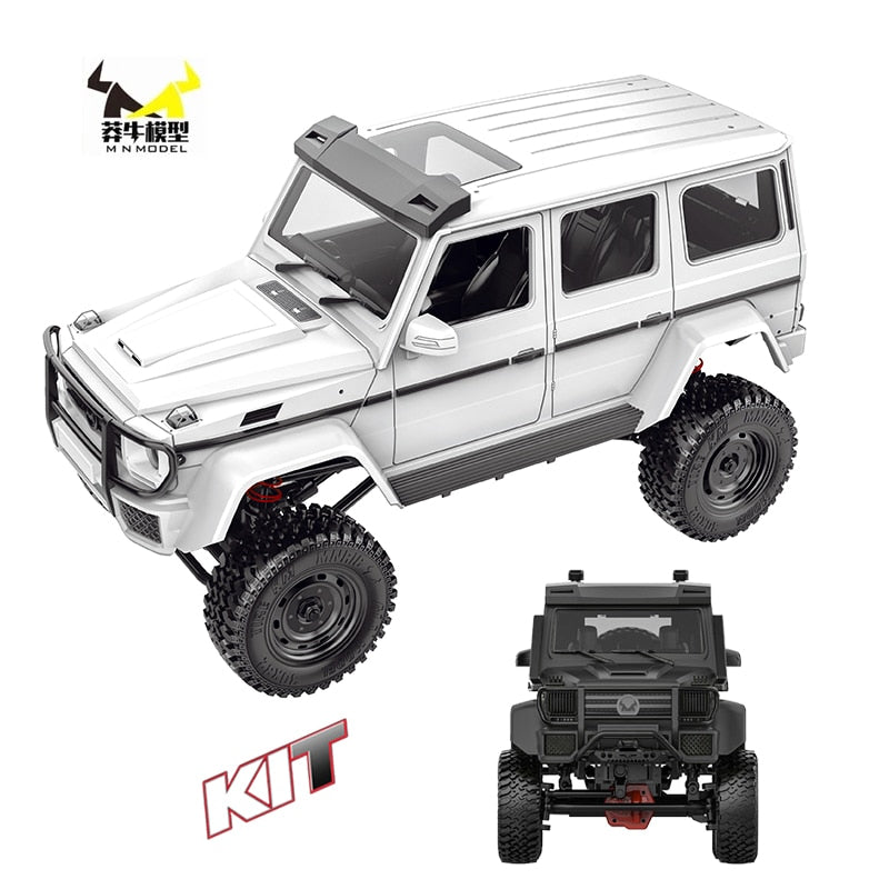 MN coche MN86K 1:12 KIT 2,4G 4WD sin montar G500 230MM distancia entre ejes oruga todoterreno camión WPL MN RC coche 1/12 DIY 390 Motor cepillado