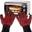 2 uds guantes ignífugos barbacoa Kevlar 500 grados barbacoa ignífugo guantes de horno ignífugos para aislamiento térmico horno microondas