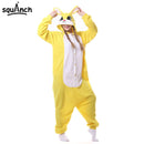 6 Models Rabbits Onesie Cute Kigurumis Pink White Polar Fleece Animal Pajama Bunny Suit Carnival Holiday Outfit Winter Sleepwear