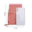 Geestock, bolsos cruzados pequeños a la moda para mujer, bolso de teléfono de cuero PU, bolso de hombro portátil de viaje de gran capacidad