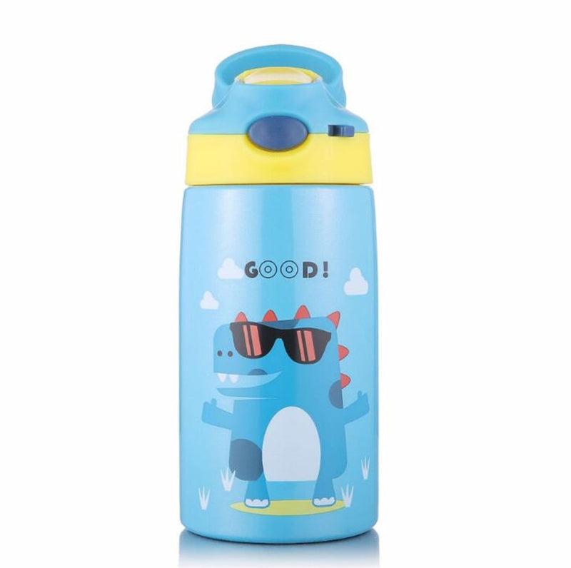 Hot Sales  Cute Children Powdered Milk Kettle Cartoon Stainless Steel 316 Straw Thermos Flasks Baby&