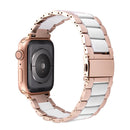 Resin Stainless Steel Strap Watchband for apple watch 5 band 44mm iwatch 42mm Series 5 4 3 2 Wrist Accessories loop 40m bracelet