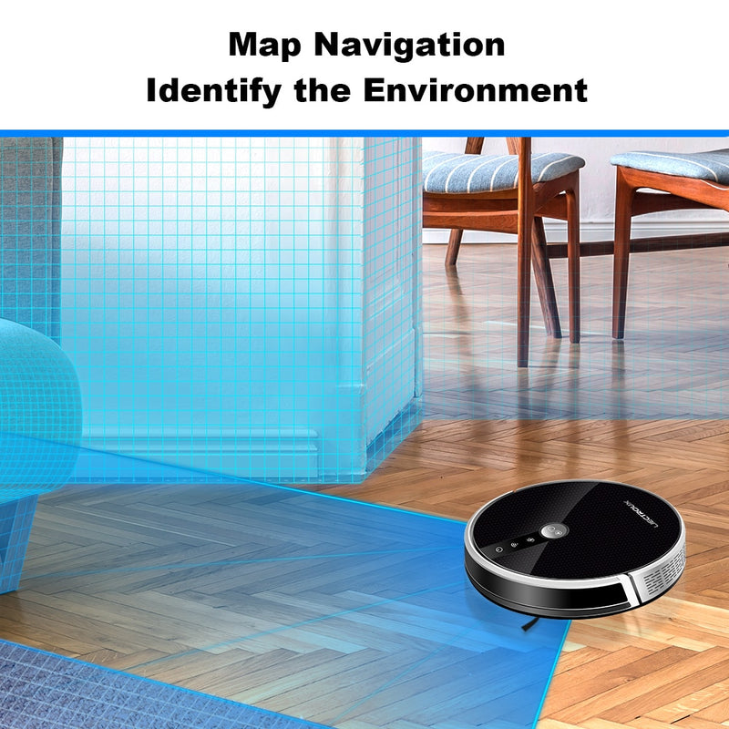 LIECTROUX C30B Robot Vacuum Cleaner Smart Mapping,App &amp; Voice Control,6000Pa Suction,Wet Mopping,Floor Carpet Cleaning &amp; Washing