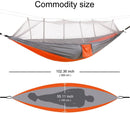 Camping/garden Hammock with Mosquito Net Outdoor Furniture 1-2 Person Portable Hanging Bed Strength Parachute Fabric Sleep Swing