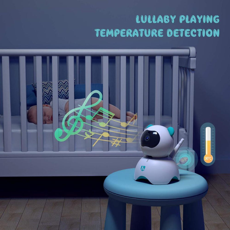 HeimVision HM136 Baby Sleep Monitor with Camera 720P Video 5 Inch LCD Screen Nanny Security Night Vision Temperature Camera