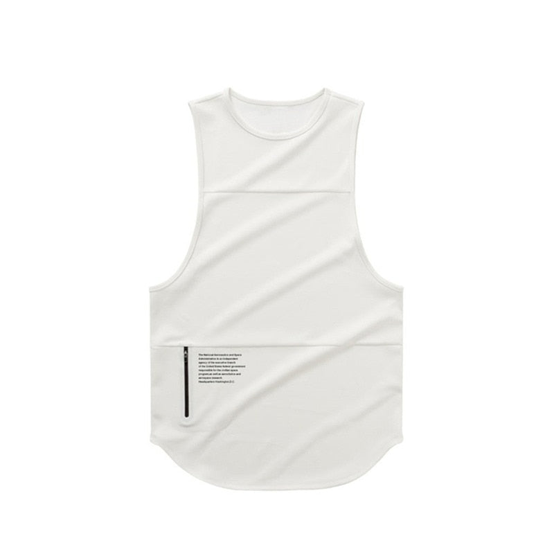 Männer Reißverschluss Ärmellose Weste Sommer Atmungsaktiv schnell trocknend Männliche Enge Turnhallen Kleidung Bodybuilding Unterhemd Fitness Tanktops