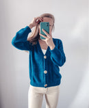 Hirsionsan, suéter elegante de manga larga de Mohair para mujer, novedad de 2020, cárdigan corto de una sola botonadura para mujer, prendas de vestir de punto suaves y flexibles