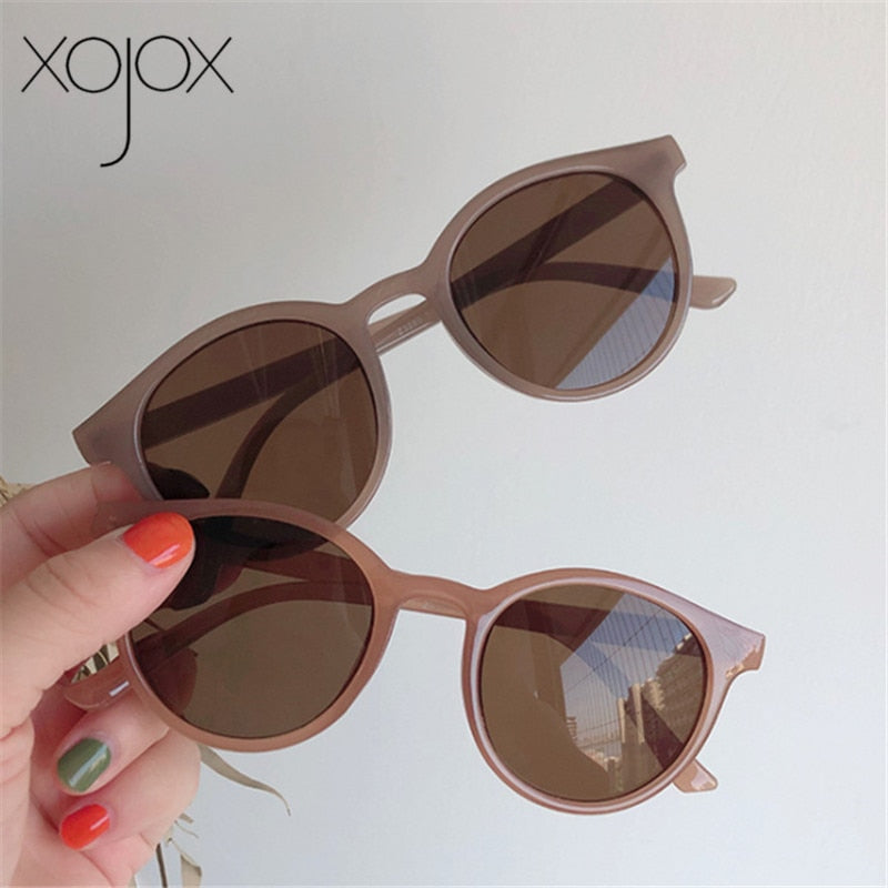 XojoX 2020 Round Sunglasses Women Fashion Brand Designer Vintage Sun Glasses  Girls Goggles Ladies Shade Eyewear UV400