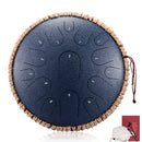 Hluru NEW Steel Tongue Drum 13 Inch 15 Tone Drum Handheld Tank Drum Percussion Instrument Yoga Meditation Music Lovers Gift