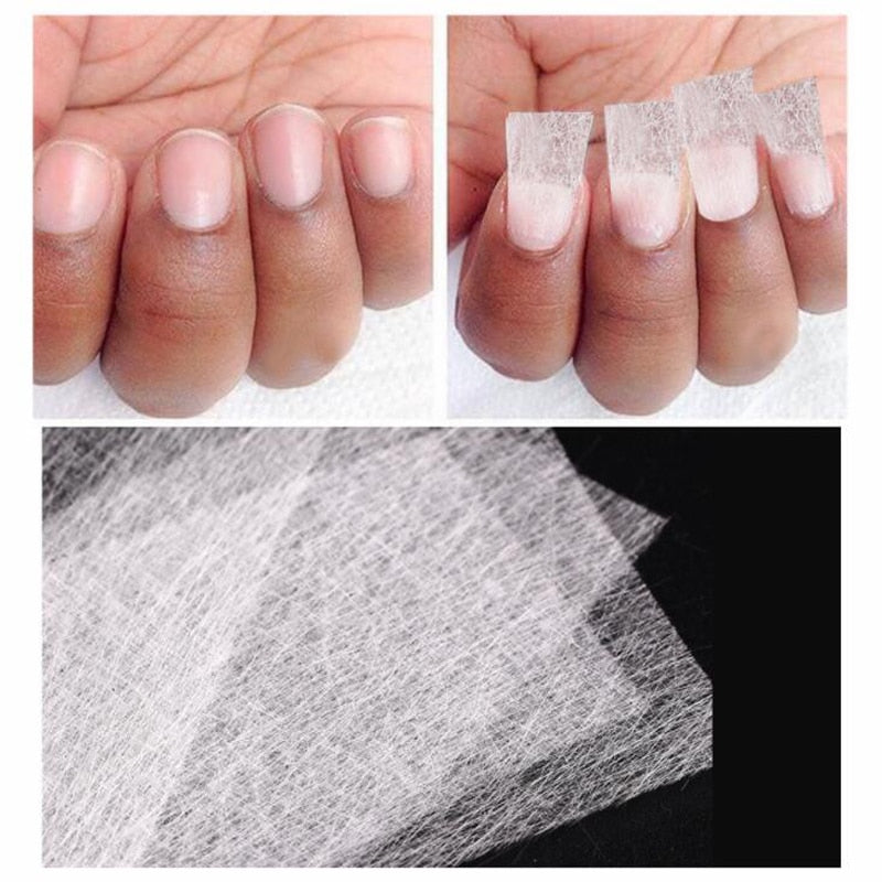 10/20pcs Fiberglass For Nail Extension Non-woven Silks Nail Form Wrap Building UV Gel Acrylic Tips DIY Manicure Set Accessories