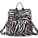 Retro Large Backpack Women PU Leather Rucksack Women&