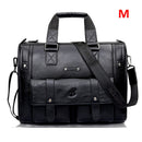 Maletín de cuero negro para hombre, bolso de negocios, bolsos de mensajero, bolso de hombro Vintage para hombre, bolsos de viaje grandes para ordenador portátil, oferta XA177ZC