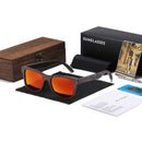 GM Handmade Natural Wooden Sunglasses Women Men Brand Design Vintage Fashion Glasses Gray Polarized Lens Accept OEM 1610BN