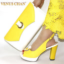 Neue Ankunft Italienische Schuhe mit passenden Taschen-Set, verziert mit Strass, Damen Schuhe und Taschen zum Anpassen Set Italien Party Pumps