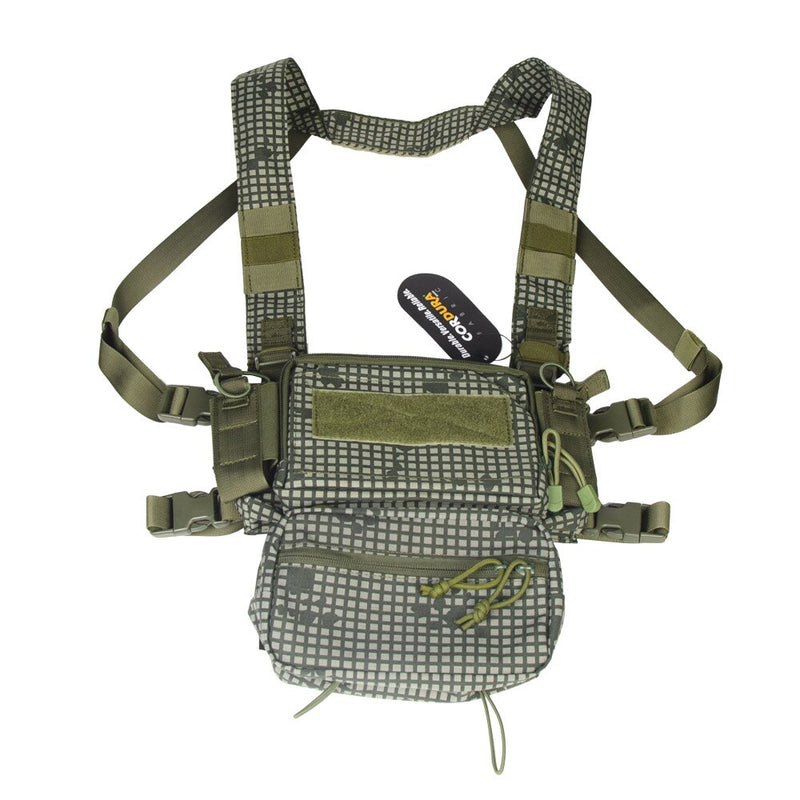 Tactical Micro Chest Rig Modular H Harness D3CR Paquete divertido SACK Pouch Chaleco de combate 5.56 Mag Airsoft