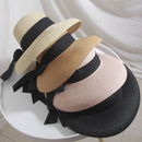 The Riviera | Hepburn-Style Wide-Brim Straw Sun Hat with Bow