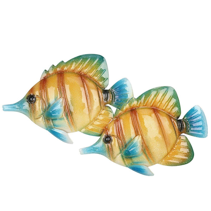 Tropical Fish Wall Hanging Wall Decor Creative Ornament Craft  Wall Art Marine Life wall stickers for kids rooms decorative