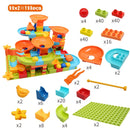 Bloques de montaje de gran tamaño, carrera de canicas, laberinto de bolas, bloques de construcción, tobogán de embudo, juguetes de bloques de construcción para niños, regalos