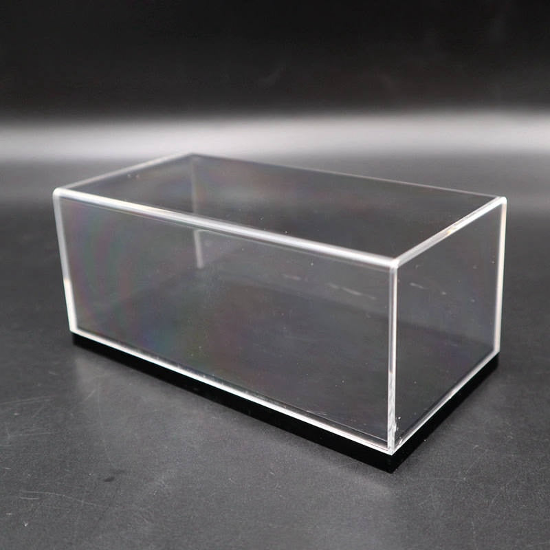 Modelo de caja acrílica para coche, caja de exhibición transparente a prueba de polvo con Base negra 1/64 1/43 1/32 1/18 1/24