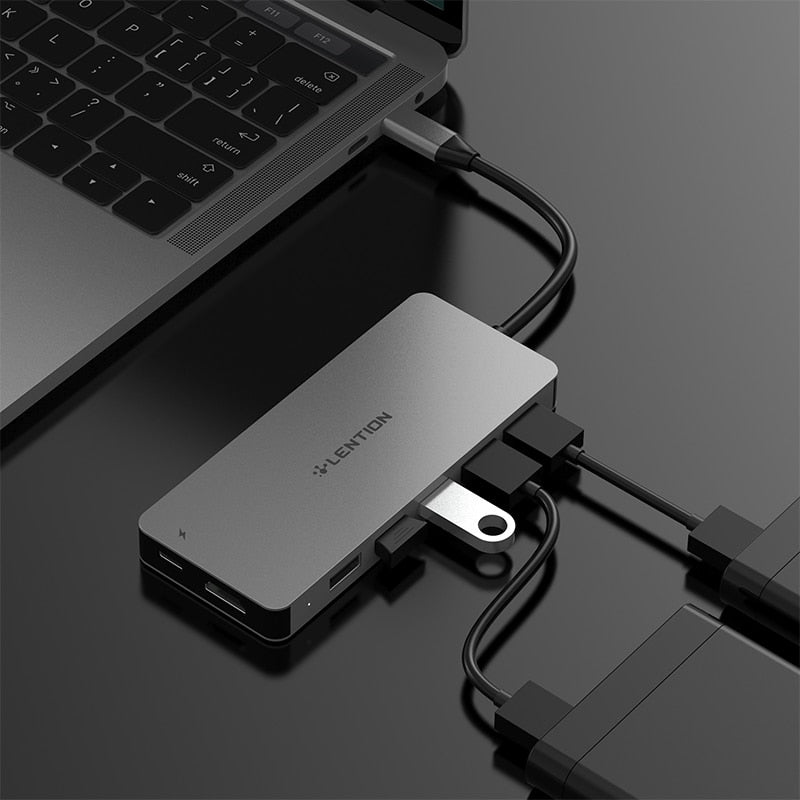 Base de adaptador USB HUB a Multi USB 3,0 HDMI para M1 MacBook Pro Air 13,3 accesorios USB-C tipo C SD TF Splitter 11 puertos USB C HUB